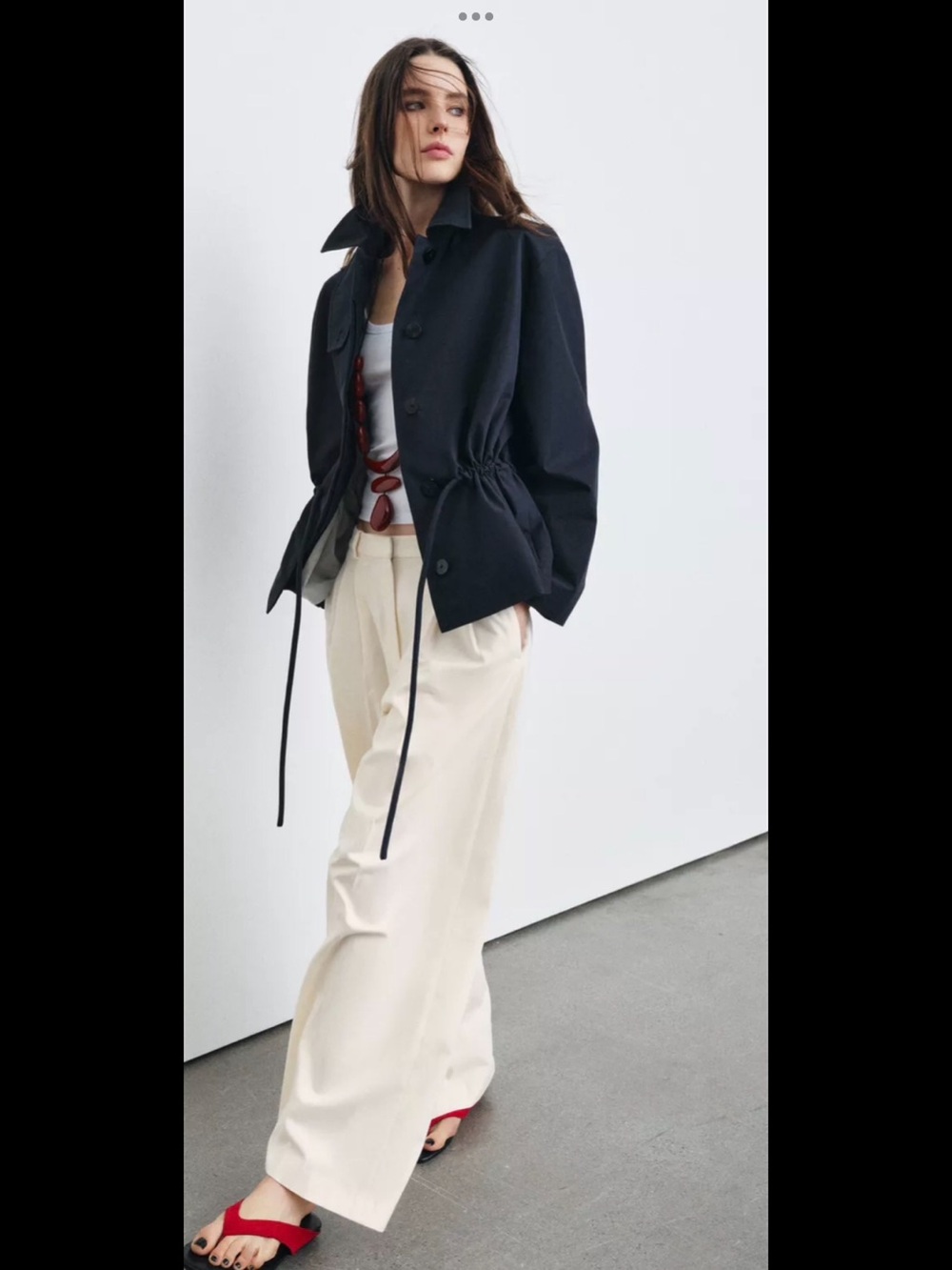 Zara: ZW Collection Lapel Parka
